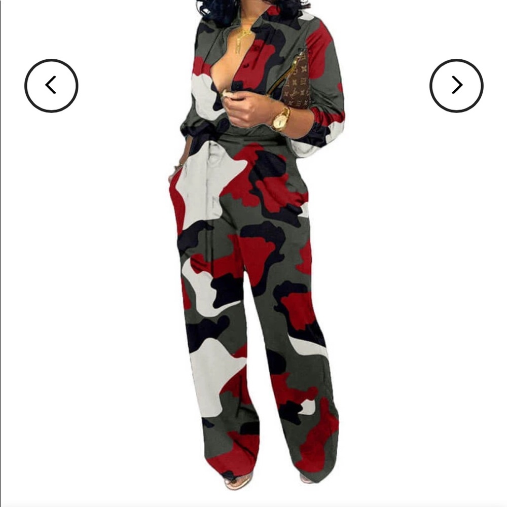 Camouflage jumpsuit